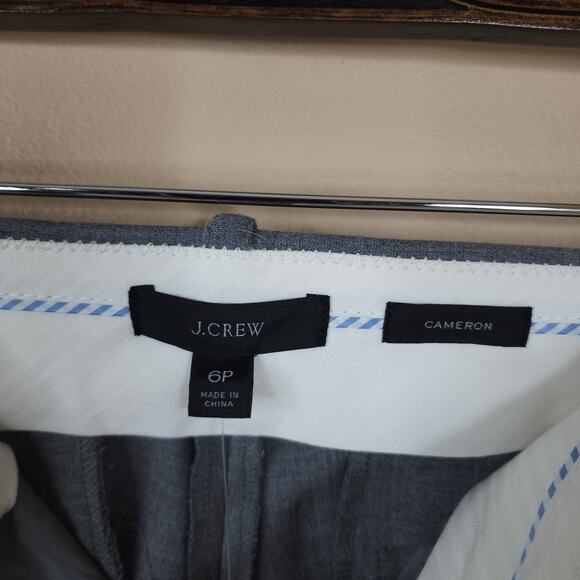 J.CREW Petite Cameron slim crop pant in four-season stretch in Gray Size 6P - Picture 8 of 11